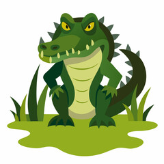 Obraz premium cartoon, animal, vector, dragon, dinosaur, illustration, reptile, crocodile, green, lizard, fun, art, monster, frog, cute, character, nature, gecko, drawing, wildlife, alligator, dino, baby, funny, zo