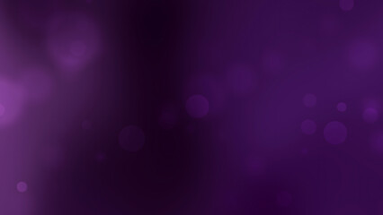 Dark Purple Abstract Blurred Background with Glowing Bokeh Light Effect
