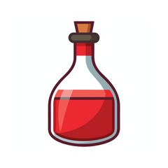 Oxygen bottle vector art illustration