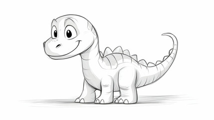 Fototapeta premium dinosaur for drawing illustration