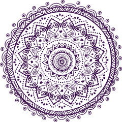 Beautiful flower art and mandala vector design