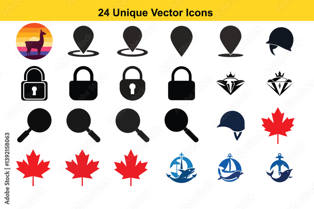 Poster a set of vector icons for web design includes business, social, and communication symbols as vector 