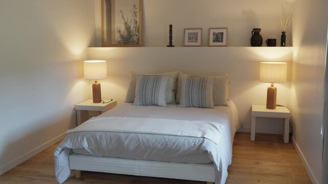 Vue d'une chambre d'h&ocirc;tel