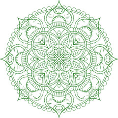 Beautiful Mandala Art and Vector Mandala Design Image.