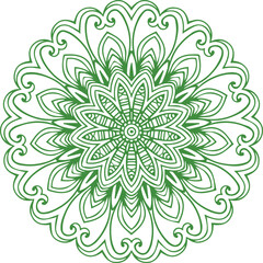 Beautiful flower art and mandala vector design