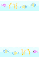 海の生き物の背景　N-3