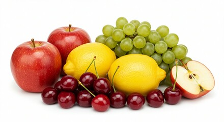 Assortment of Fruits and Vegetables Background