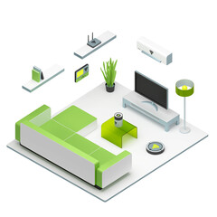 smart home system in the room