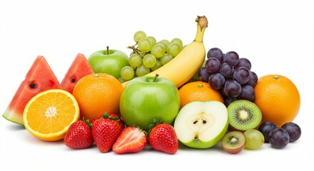 Assortment of Fruits and Vegetables Background
