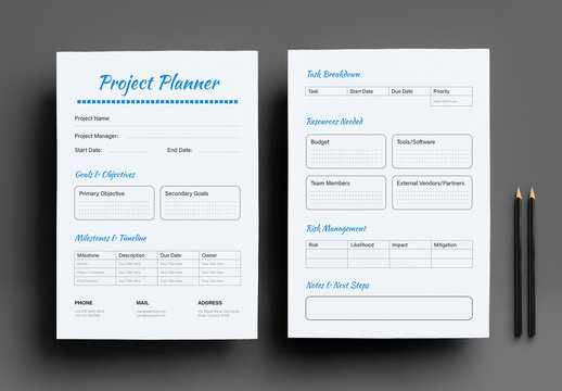 New Project Planner Template