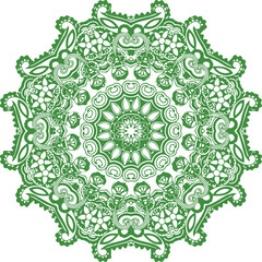 Beautiful flower art and mandala vector design