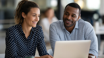 Diverse Team Collaboration in a Modern Office Setting