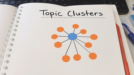 Topic Clusters Diagram in a Notebook