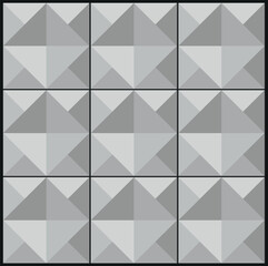  pyramid symbol geometric pattern print vector icon