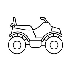 atv all terrain vehicle icon, atv all terrain vehicle line art - simple line art of atv all terrain vehicle, perfect for atv all terrain vehicle logos and icons