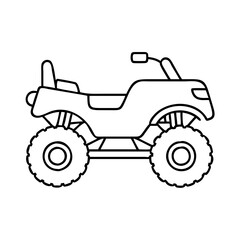 atv all terrain vehicle icon, atv all terrain vehicle line art - simple line art of atv all terrain vehicle, perfect for atv all terrain vehicle logos and icons