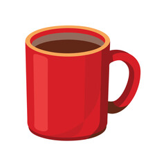 Coffee mug vector art illustration 