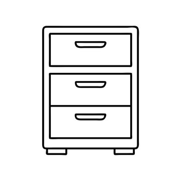 recommend clip art: filing cabinet icon, filing cabinet line art - simple line art of filing cabinet, perfect for filing cabinet logos and icons