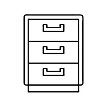 recommend clip art: filing cabinet icon, filing cabinet line art - simple line art of filing cabinet, perfect for filing cabinet logos and icons