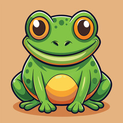 green frog cartoon