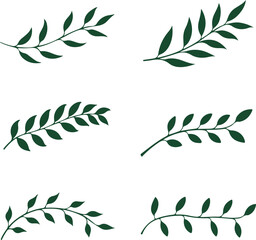 seamless pattern with green leaves