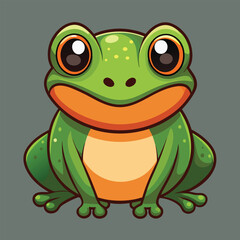 green frog cartoon