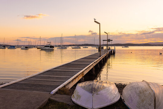 The Belmont Jetty on Lake Macquarie at sunset