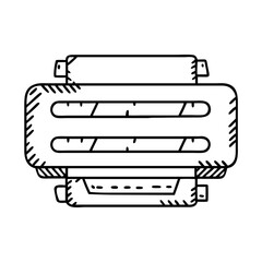 toner cartridge icon, toner cartridge line art - simple line art of toner cartridge, perfect for toner cartridge logos and icons
