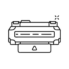 toner cartridge icon, toner cartridge line art - simple line art of toner cartridge, perfect for toner cartridge logos and icons