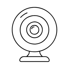 webcam icon, webcam line art - simple line art of webcam, perfect for webcam logos and icons