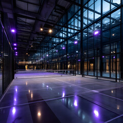 tennis padel trendy court indoor