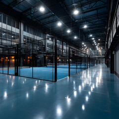 tennis padel trendy court indoor	