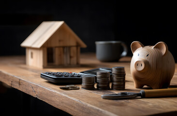 saving piggy for a Mortgage or investment 

