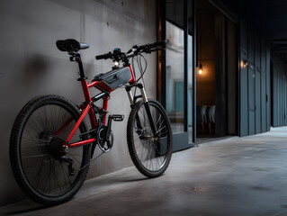 ebike bicycle electrical black and red 