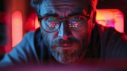 A masterful hacker manipulating the digital landscape with skill and precision on a sleek and dynamic laptop