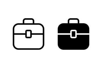 briefcase icon in simple style. Perfect for business, finance, and office related designs. Clean and versatile for a variety of applications