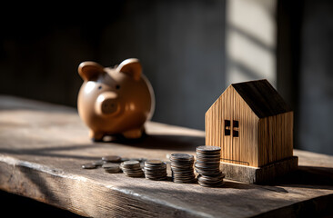saving piggy for a Mortgage or investment 
