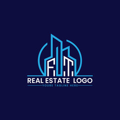 Fototapeta premium FT Real Estate and Construction Logo Design