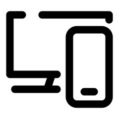 device dashed line icon