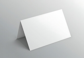 Blank white tent card mockup template for event table display design mockup