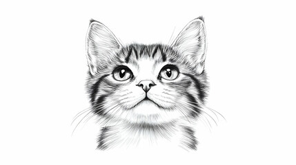 drawing of kitty illustration