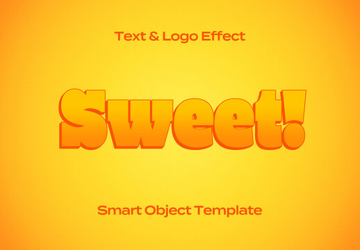 Game App Play Comics Text Logo Style Effect Mockup Logotype Template Shape