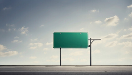 A Blank Street Sign: A Canvas for Your Creative Ideas and Directions