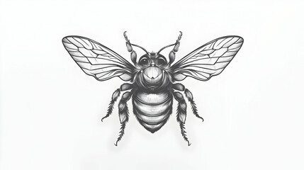 bee drawing easy illustration