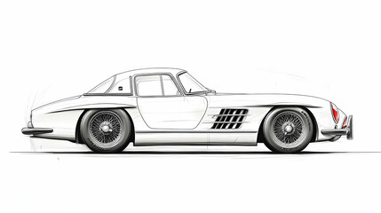 drawing on cars illustration