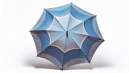 Fototapeta premium blue umbrella on white background