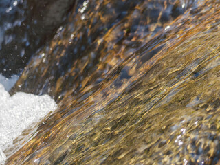 春の川　水の流れアップ92