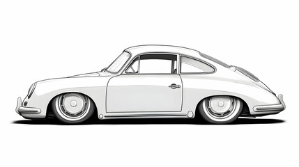Fototapeta premium drawing auto illustration