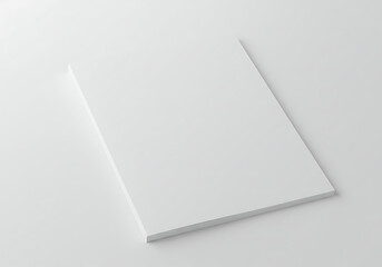 Blank white paper mockup template for design presentation a4 size