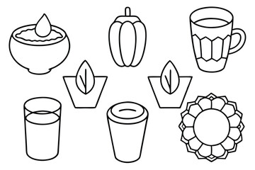 Neer Mor Line Art Illustration Detailed Design for Creative Artwork  